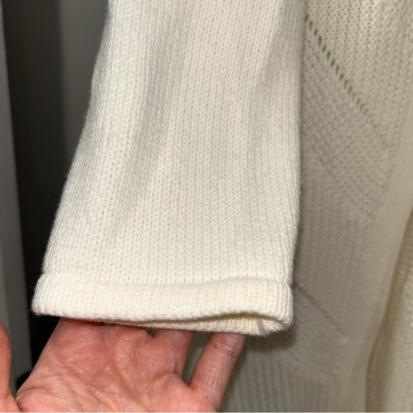 Chico’s Open Knit Duster Cardigan Women’s Medium - Picture 5 of 7